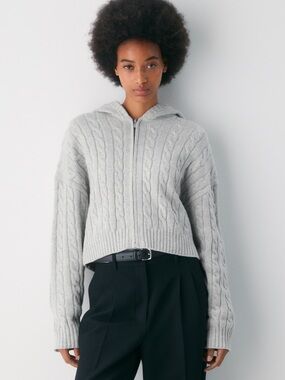 Sunday Best Octavia Zip Hoodie in Gray - L
